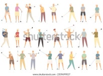 골프 아이콘을 연주하는 어르신들이 만화를 만드는 스톡 벡터(로열티 프리) 2359699017 | Shutterstock
