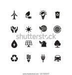 에너지 및 에코 아이콘 세트 스톡 벡터(로열티 프리) 1217183257 | Shutterstock