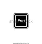 Esc 단추 키 벡터 아이콘 이스케이프 스톡 벡터(로열티 프리) 2250199449 | Shutterstock