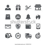 E-Shopping 아이콘 // 유틸리티 시리즈 스톡 벡터(로열티 프리) 378923752 | Shutterstock