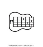 G7 기타 코드 아이콘. 기본 기타 스톡 벡터(로열티 프리) 2433939765 | Shutterstock