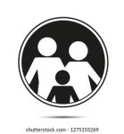 Family Icon Vector Illustration On White 스톡 벡터(로열티 프리) 1275155269 | Shutterstock