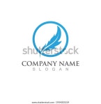 페더 펜 로고 및 심볼 벡터 스톡 벡터(로열티 프리) 1904003224 | Shutterstock