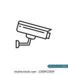 고정 CCTV, 보안 카메라 아이콘 벡터 스톡 벡터(로열티 프리) 1358913524 | Shutterstock