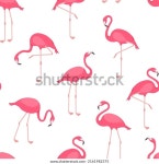 플라밍고 벡터 매끄러운 패턴, 분홍색 새 스톡 벡터(로열티 프리) 2161982375 | Shutterstock