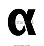 플랫 알파 기호 스톡 벡터(로열티 프리) 702408361 | Shutterstock