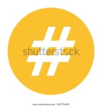 해시 태그의 플랫 아이콘 디자인 스톡 벡터(로열티 프리) 2347726105 | Shutterstock