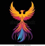 비행 피닉스 불 새 추상적인 로고 스톡 벡터(로열티 프리) 2452169033 | Shutterstock