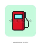 주유소 회선 아이콘입니다. 주유소, 사업, 무역. 스톡 벡터(로열티 프리) 2511913543 | Shutterstock