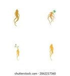 인삼 로고 세트 벡터 템플릿 스톡 벡터(로열티 프리) 2062217378 | Shutterstock