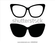 안경 실루엣 벡터 아트 화이트 배경 스톡 벡터(로열티 프리) 2358309465 | Shutterstock