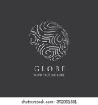 Globe Logo 스톡 벡터(로열티 프리) 392051899 | Shutterstock