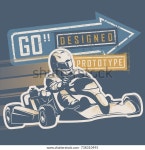 고카르터 및 수정된 도로 기호 스톡 벡터(로열티 프리) 738310495 | Shutterstock