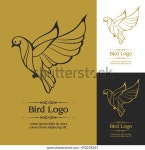 금새 로고 아이콘선형 그래픽 스타일화된 비둘기 스톡 벡터(로열티 프리) 450238261 | Shutterstock