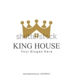 골드 크라운 하우스 로고 요소 스톡 벡터(로열티 프리) 2216496921 | Shutterstock