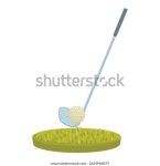 골프 클럽은 골프 코스에서 스윙을 준비 스톡 벡터(로열티 프리) 2624966073 | Shutterstock