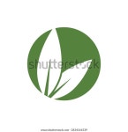 녹색 잎 로고 벡터 요소 기호 스톡 벡터(로열티 프리) 2434161539 | Shutterstock