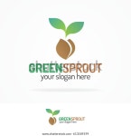 친환경 스프라우트 로고는 친환경 회사, 농업, 스톡 벡터(로열티 프리) 613189199 | Shutterstock