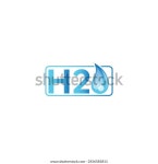 H2o 또는 H2O 문자, 물방울 로고 스톡 벡터(로열티 프리) 2456581811 | Shutterstock