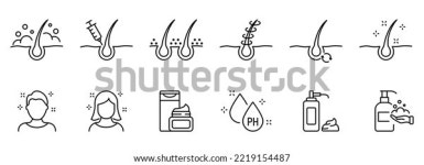 민영진뷰티라인 | 헤어 뷰티 케어 라인 아이콘 머리 스톡 벡터(로열티 프리) 2219154487 | Shutterstock
