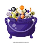 할로윈 가마솥에 사탕이 가득해요 할로윈 사탕 스톡 벡터(로열티 프리) 2358610411 | Shutterstock