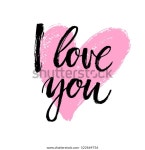 내가 쓴 손글씨내가 사랑하는 표지판이 있는 스톡 벡터(로열티 프리) 522664756 | Shutterstock