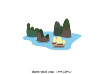긴 만화의 스타일베트남 랜드마크 벡터 그림백인 스톡 벡터(로열티 프리) 1204129519 | Shutterstock