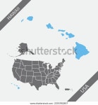 하와이 미국 주/도 공백 스톡 벡터(로열티 프리) 2205982807 | Shutterstock