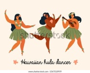 Hawaiian Hula Dancers Young Pretty Woman 스톡 벡터(로열티 프리) 1067018999 | Shutterstock