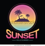 Hello Summer Beach 스톡 벡터(로열티 프리) 1319690240 | Shutterstock