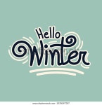 Hello Winter 자유 손 문자 입력 스톡 벡터(로열티 프리) 2378397707 | Shutterstock