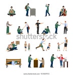 노숙인 아이콘 은 거리에서 구걸하며 가혹한 스톡 벡터(로열티 프리) 414069955 | Shutterstock