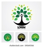 People Tree Icon Colorful Leaves Eco 스톡 벡터(로열티 프리) 331375058 | Shutterstock