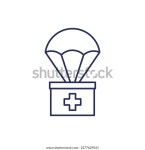 낙하산이 달린 인도주의 구호선 아이콘 스톡 벡터(로열티 프리) 2277629541 | Shutterstock