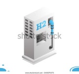 수소 연료 충전 스테이션 h2. 아이소메트릭 스톡 벡터(로열티 프리) 2550295373 | Shutterstock
