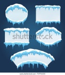 고드름 판이요파란색 배경에 격리된 벡터 냉동 스톡 벡터(로열티 프리) 759956185 | Shutterstock