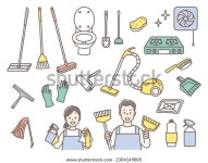 집 청소하는 사람들의 그림 스톡 벡터(로열티 프리) 2304149805 | Shutterstock