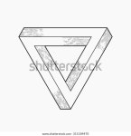 불가능한 모양, 삼각형, 선 디자인 스톡 벡터(로열티 프리) 311184470 | Shutterstock
