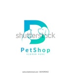 초기 문자 D. 애완동물 로고 디자인 스톡 벡터(로열티 프리) 1834390462 | Shutterstock