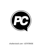 Initial Letter Logo Pc Inside Speech 스톡 벡터(로열티 프리) 637478458 | Shutterstock