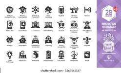 인프라 효율성 기술, 미래의 디지털 도시, 스톡 벡터(로열티 프리) 1384690052 | Shutterstock
