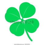 Isolated Green Four Leaf Clover Trifolium 스톡 벡터(로열티 프리) 402465496 | Shutterstock