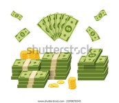 돈과 동전의 이미지를 분리했다. 현금 지폐와 스톡 벡터(로열티 프리) 2390878541 | Shutterstock