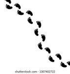 풋프린트 경로 벡터 스톡 벡터(로열티 프리) 750469672 | Shutterstock
