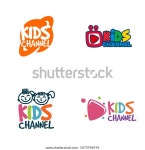 어린이 채널 로고 디자인 스톡 벡터(로열티 프리) 1073746976 | Shutterstock