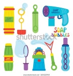 비누 거품과 함께 어린이 게임. 파티 스톡 벡터(로열티 프리) 2654223925 | Shutterstock