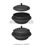한국의 전통 주철, 가마솥 스톡 벡터(로열티 프리) 2527865155 | Shutterstock