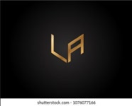La Company Linked Letter Logo Gold 스톡 벡터(로열티 프리) 373457698 | Shutterstock