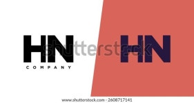 Letter H N Hn Logo Design 스톡 벡터(로열티 프리) 2608717141 | Shutterstock