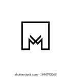 단순한 EM 로고는 독특하고 창의적입니다. 스톡 벡터(로열티 프리) 2213559313 | Shutterstock
